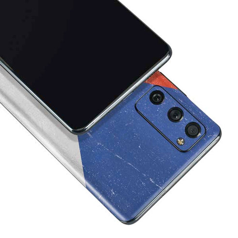 Czech Republic Flag Distressed Galaxy S20 Fan Edition Skin